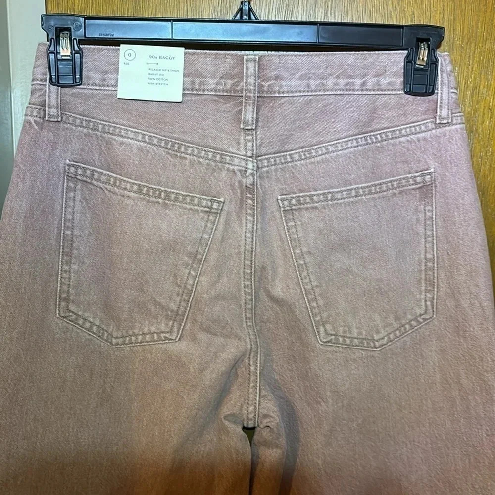 Universal Thread 90s Baggy Relaxed Hip & Thigh Bagggy Leg Pink Size 0 NWT - Picture 5 of 12
